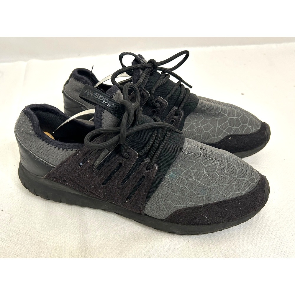 Adidas Men's Tubular Radial 'Core Black Crystal Gray' Sneakers Size 6.5